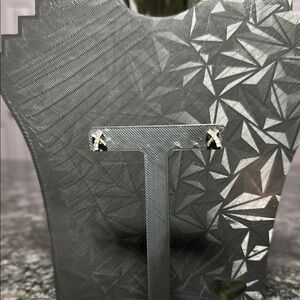 Silver X Bling Earrings Stud X